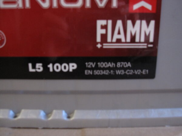 BATTERIA FIAMM TITANIUM L5100P 12V 100AH 870A NUOVA